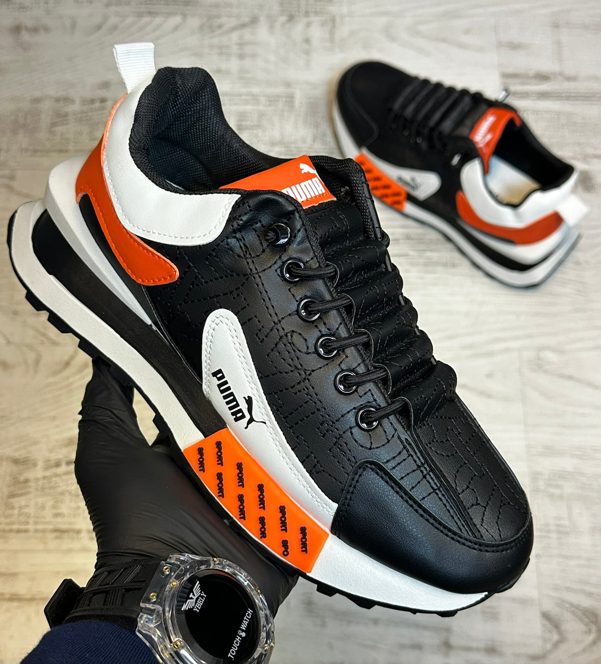 INCALTAMINTE BARBATI NEGRU-ORANGE  MODEL NOU COD 556